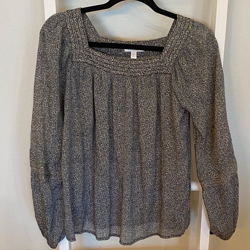 Lauren Conrad | LC top | Size Small | Grey Natural Floral